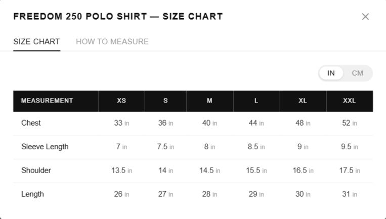 Official Freedom 250 Polo Shirt