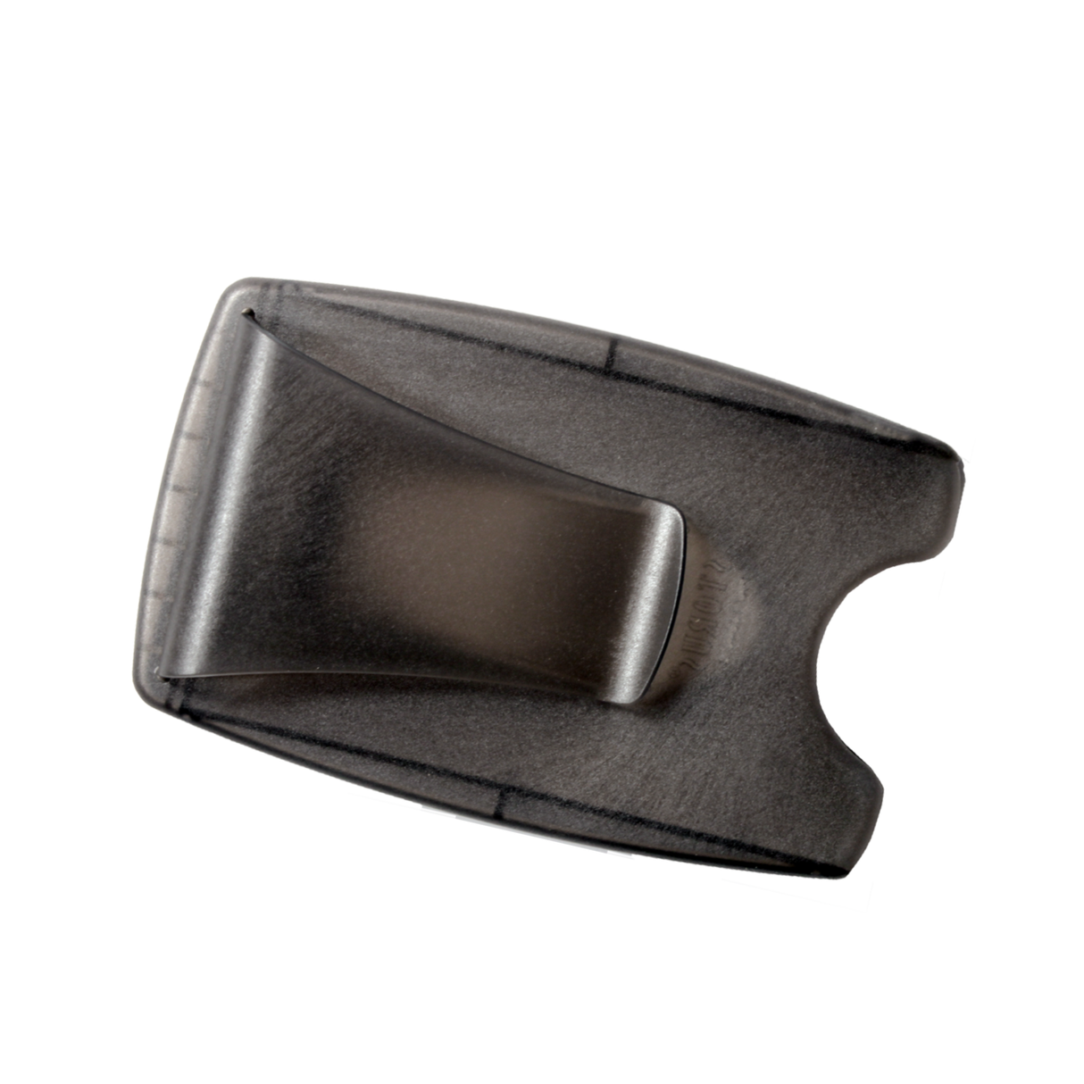 Smart Money Clip® - Lite Charcoal - clip side empty