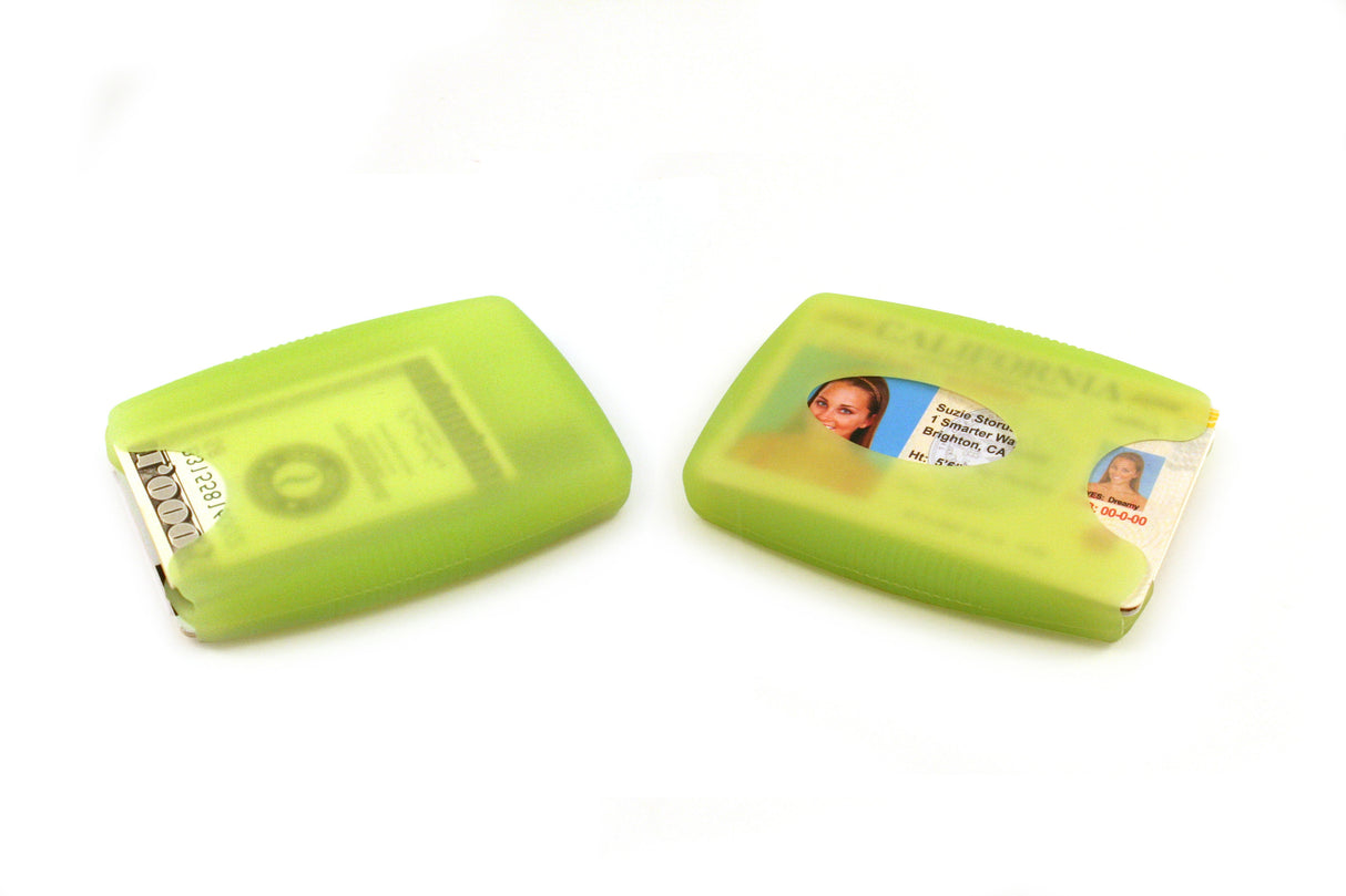 Jelly Wallet showing front and back sides