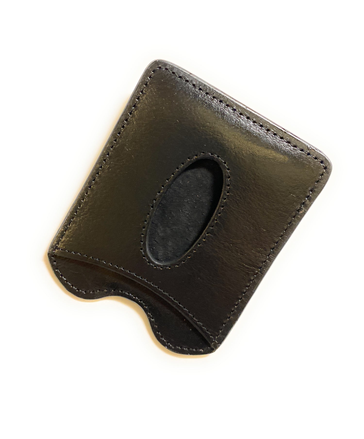 Storus® Smart Money Clip Leather  card side shown empty