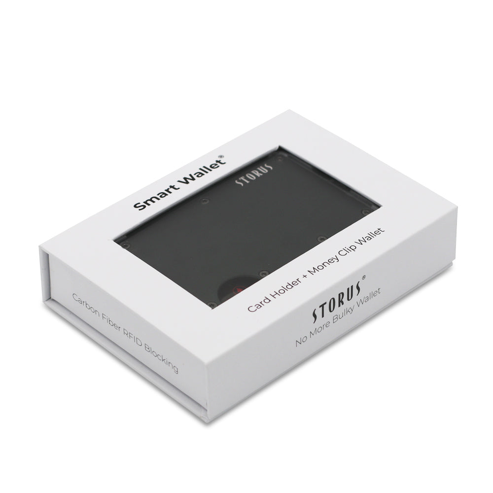 Smart Wallet White Magnetic Closure box with viewing window