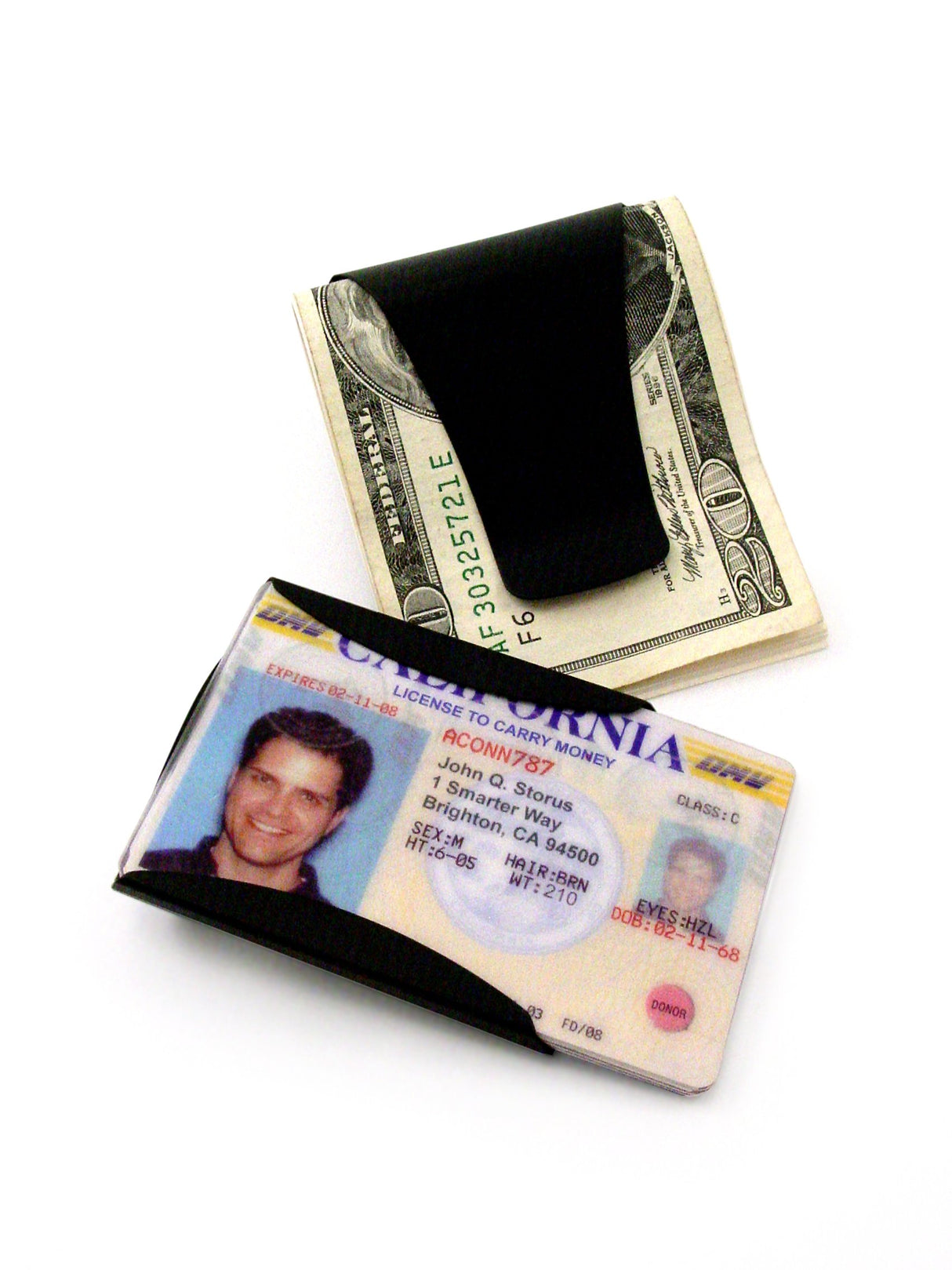 Smart Money Clip front and back side by side - #ScottKaminski #Storus #MoneyClip #SlimClip #bestmoneyclip #groomsmengifts #gifts #wedding #fathersday #golf #Swag #Love