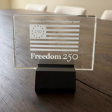 Official Freedom 250 Crystal Light-up Plaque