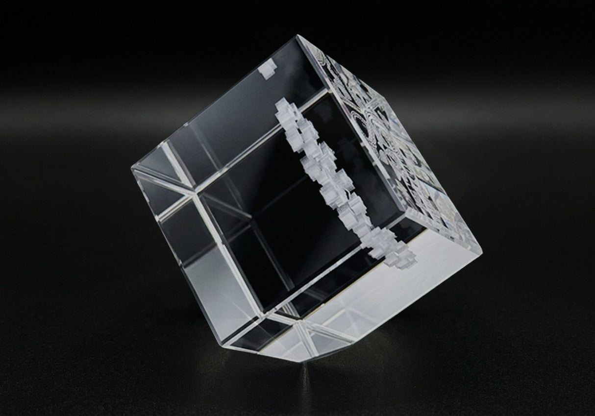 Official Freedom 250 Crystal Block Paper Weight Desk Accessory
