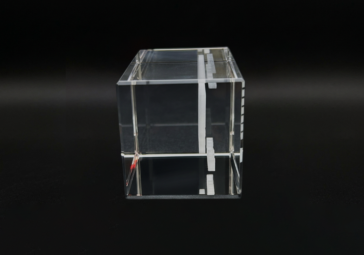Official Freedom 250 Crystal Paper Weight Desk Accessory