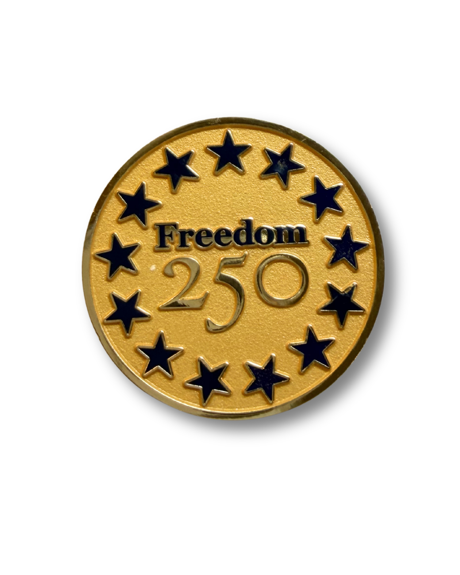 Official Freedom 250 Challenge Coin - Gold Limited Edition