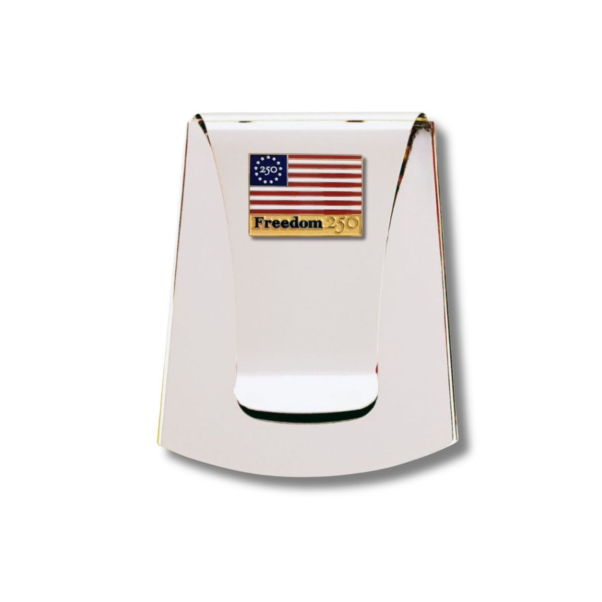 LIMITED EDITION Official Freedom 250 Smart Money Clip with Flag Medallion