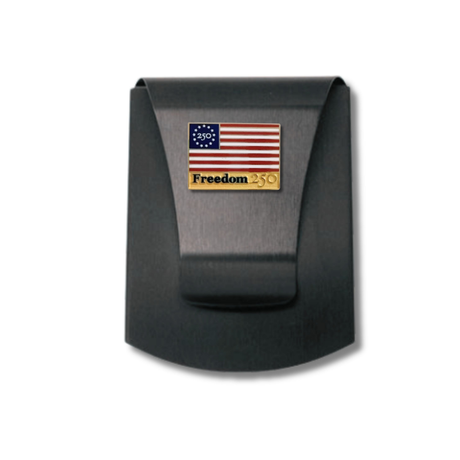 LIMITED EDITION Official Freedom 250 Smart Money Clip with Flag Medallion