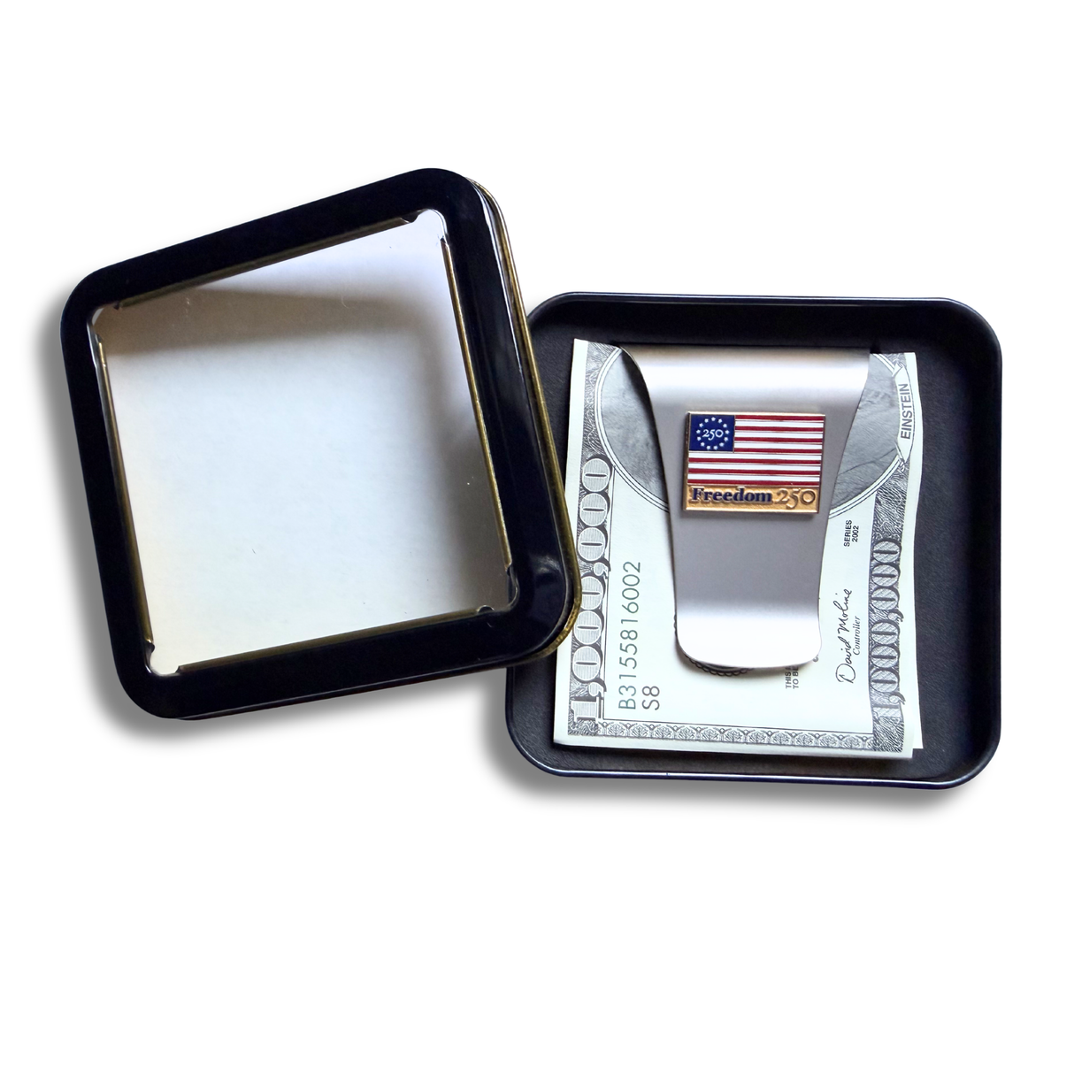 LIMITED EDITION Official Freedom 250 Smart Money Clip with Flag Medallion