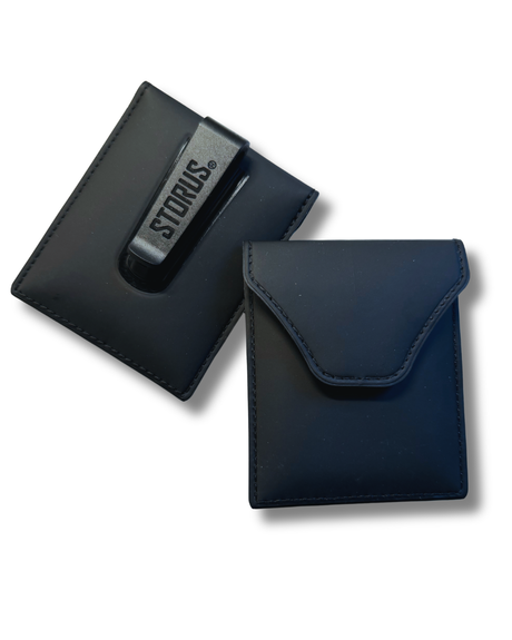 Storus Smart Fitness Wallet back and front shown side by side