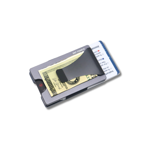 Smart Wallet card holder money clip in premium Gunmetal finish