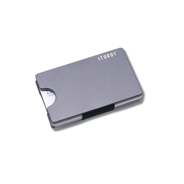Smart Wallet card holder money clip in premium Gunmetal finish