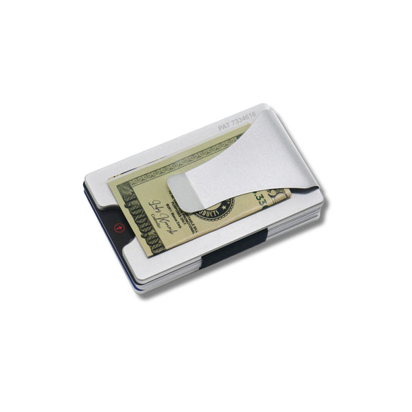 Storus Smart Wallet RFID Blocking card holder money clip aluminum finish filled
