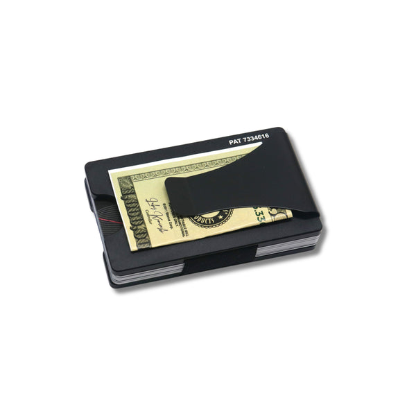 Storus Smart Wallet RFID Card Holder Money Clip in black finish