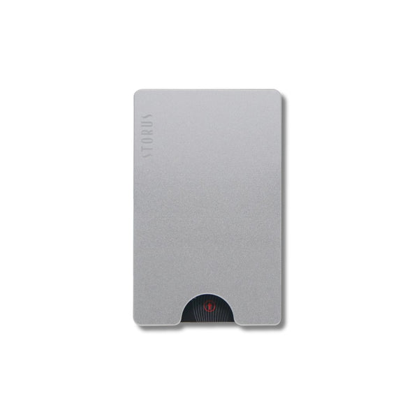 Storus Smart Wallet RFID Blocking card holder money clip aluminum finish flat side