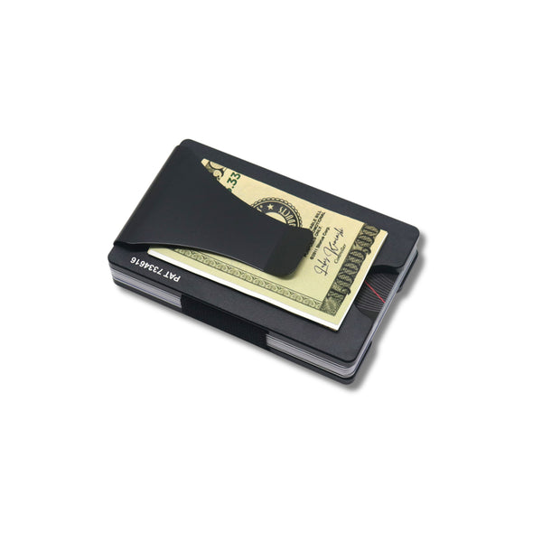 Storus Smart Wallet RFID Card Holder Money Clip in black finish