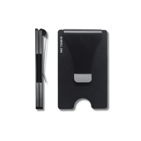 Storus Smart Wallet RFID Card Holder Money Clip in black finish