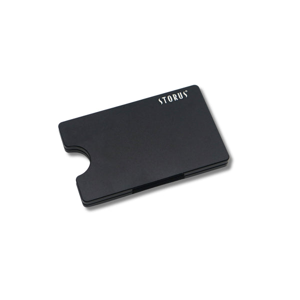 Storus Smart Wallet RFID Card Holder Money Clip in black finish
