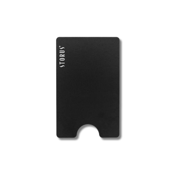 Storus Smart Wallet RFID Card Holder Money Clip in black finish