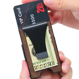 Smart Wallet Leather brown filled action shot