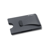 Smart Wallet Trackable with air tag compartment clip side shown empty