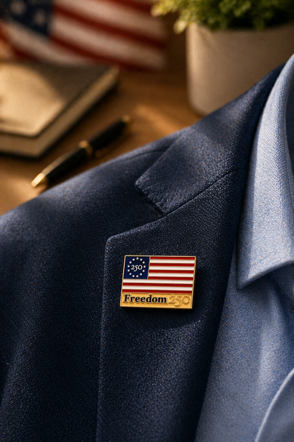 Official Freedom 250 Lapel Pin