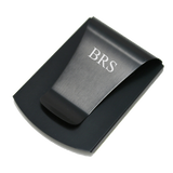 Smart Money Clip - clip side - engraved with initials