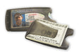 Smart Money Clip® - Lite Charcoal - Storus - clip side and card side show at same time