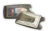 Smart Money Clip® - Lite Charcoal - Storus - clip side and card side show at same time