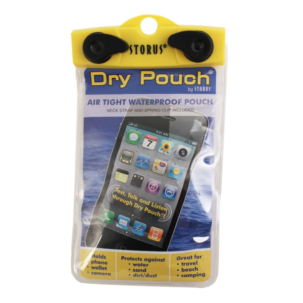 Storus® Dry Pouch® - 4x6 Cell Phone Size - clear - by #ScottKaminski #Storus #Man #MensAccessories #storagesolutions #organization #iphoneholder #travel #camping #boating #beach #kayaking #watersports #waterproofpouch #swag