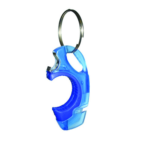 Storus Cheekey key ring bottle opener blue