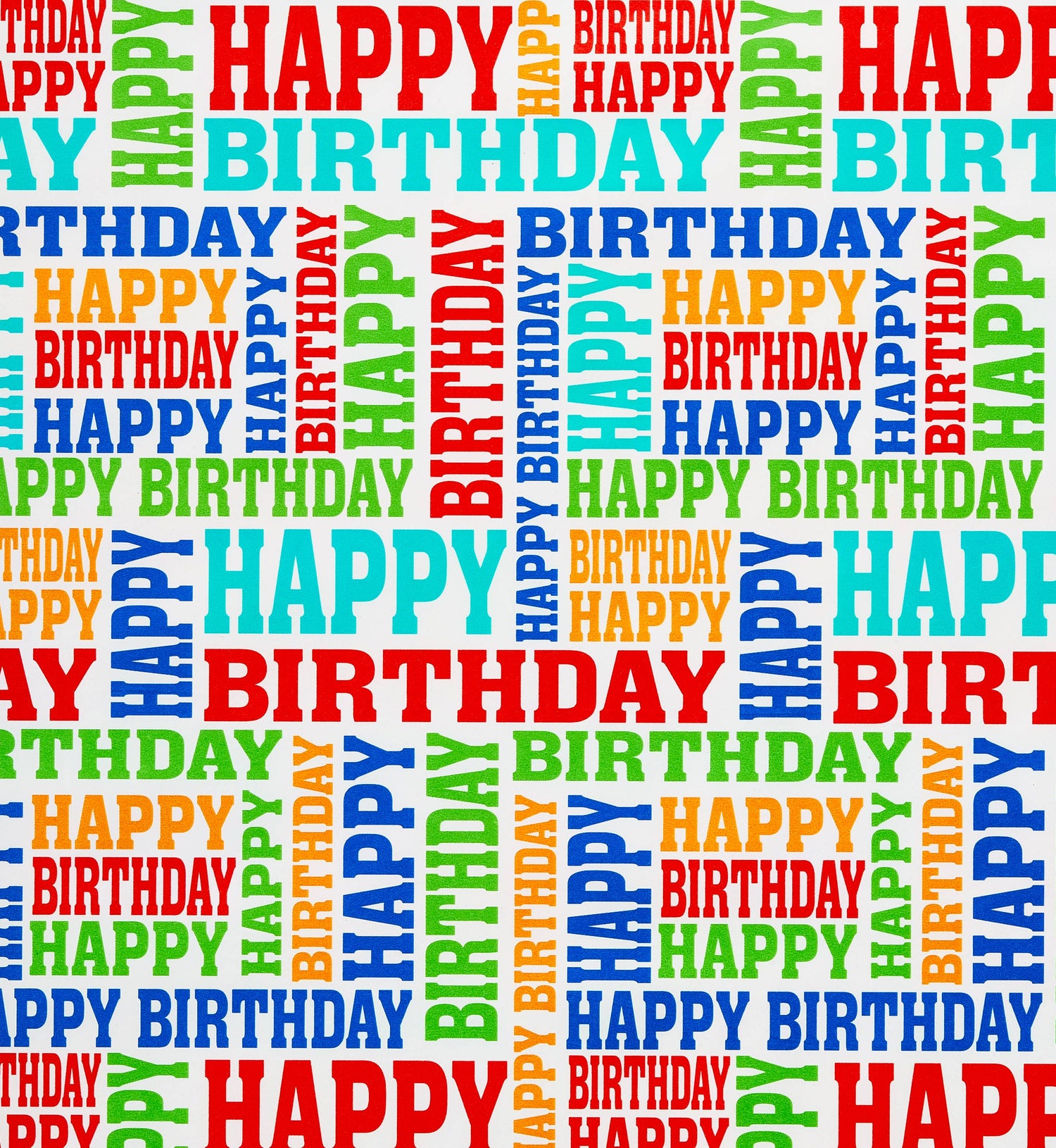 Storus gift wrap service available Happy Birthday theme paper shown