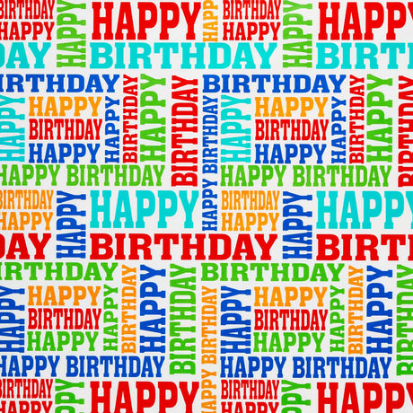 Storus gift wrap service available Happy Birthday theme paper shown