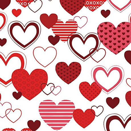 Storus gift wrap service available Valentine's Day theme paper shown