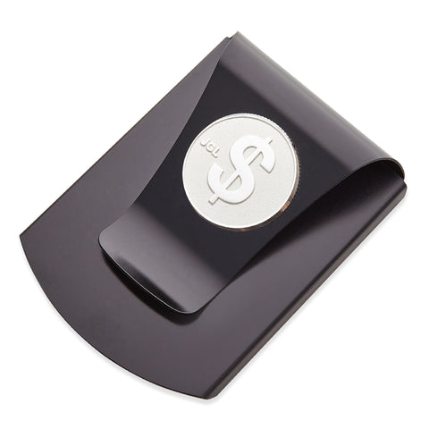 Storus® Smart Money Clip® Gunmetal with silver $ Sign medallion - by #Storus #ScottKaminski #MoneyClip #SlimClip #bestmoneyclip #groomsmangifts #Swag #Love #trump #President