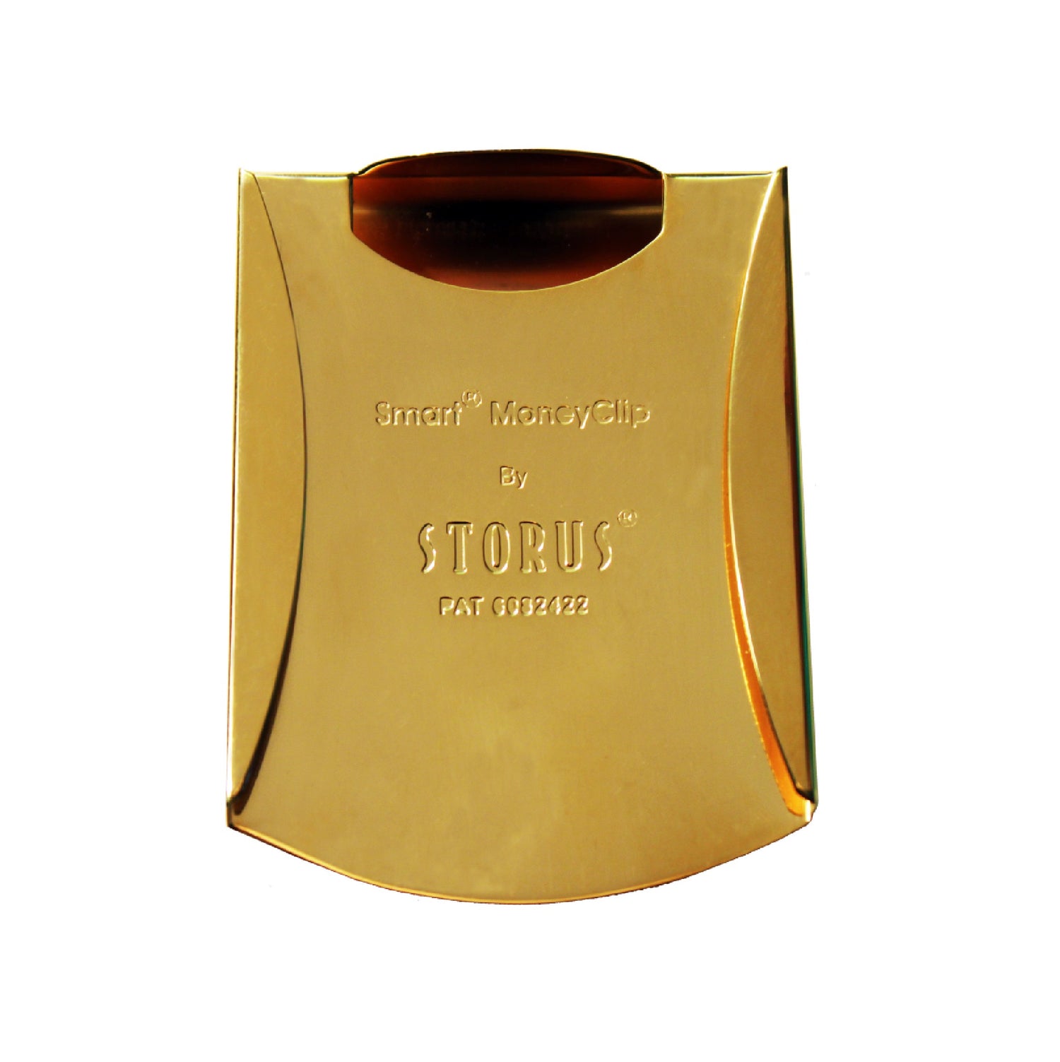 Storus® Smart Money Clip®President Trump, Keep America Great, Commemorative 2020 Election Edition - Polished Gold channel side - #ScottKaminski #Storus #MoneyClip #SlimClip #bestmoneyclip #groomsmangifts #Swag #Love #trump #President