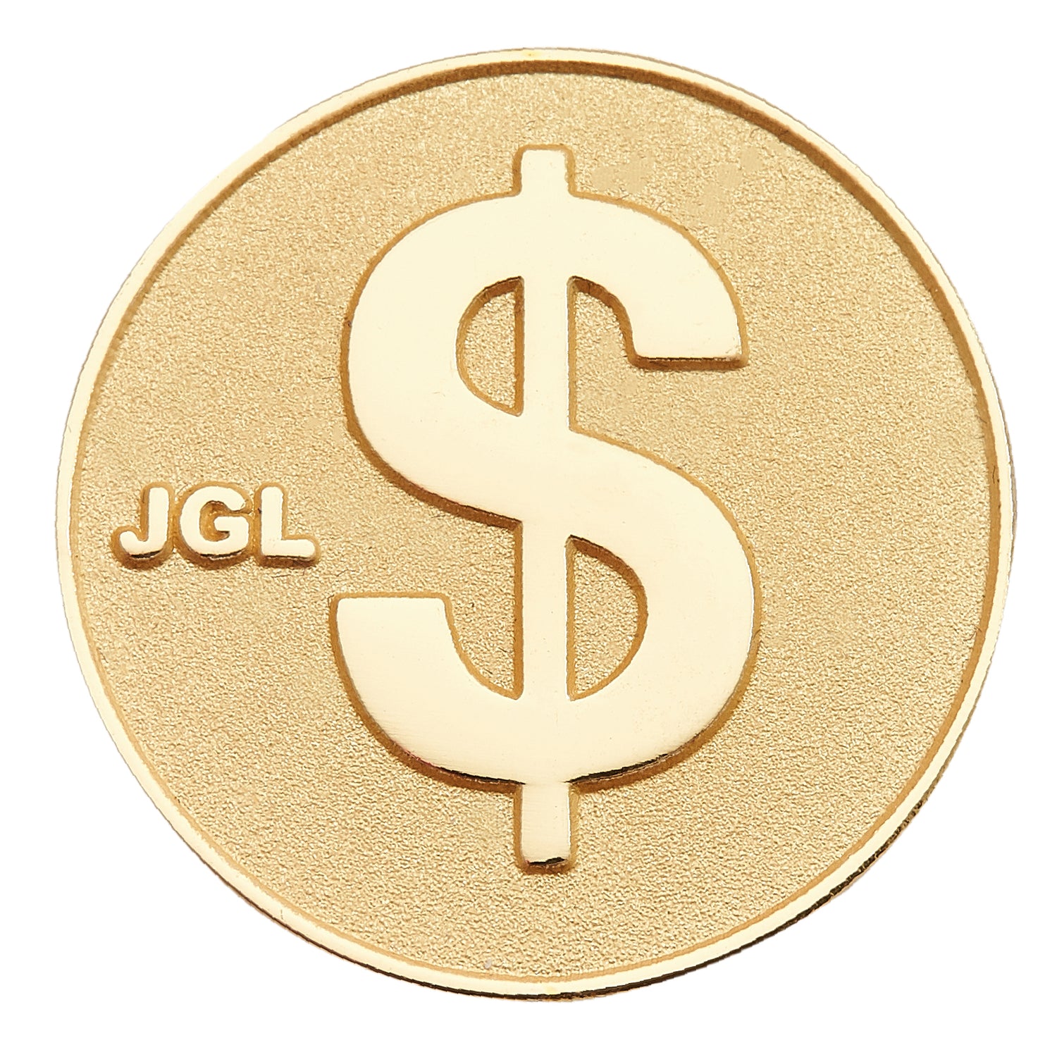 Storus $ sign medallion in gold metal color