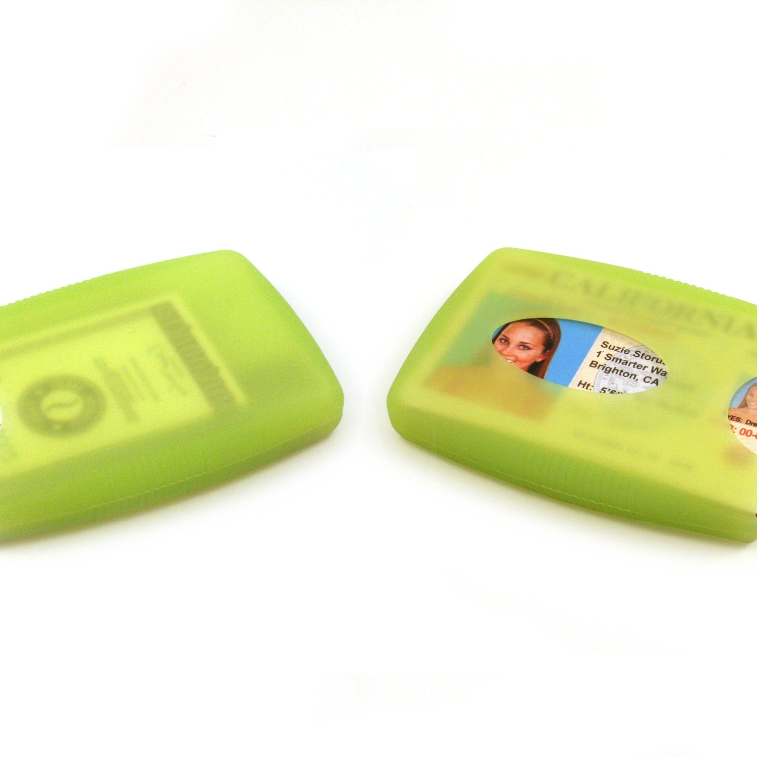 Jelly Wallet showing front and back sides