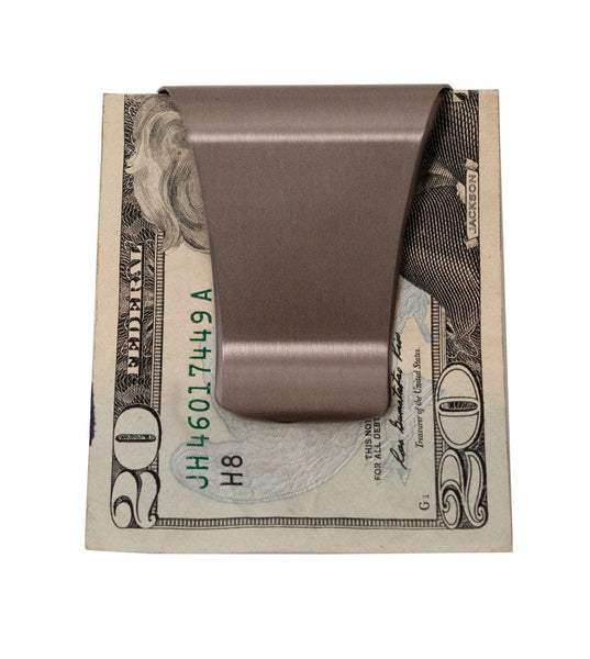 Smart Money Clip with money on clip side