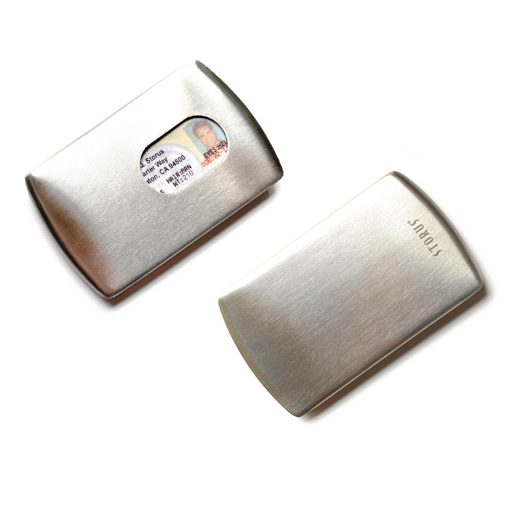 Smart Card Case Metal - Brushed Stainless – Storus
