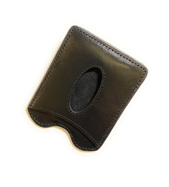 Storus® Smart Money Clip Leather  card side shown empty