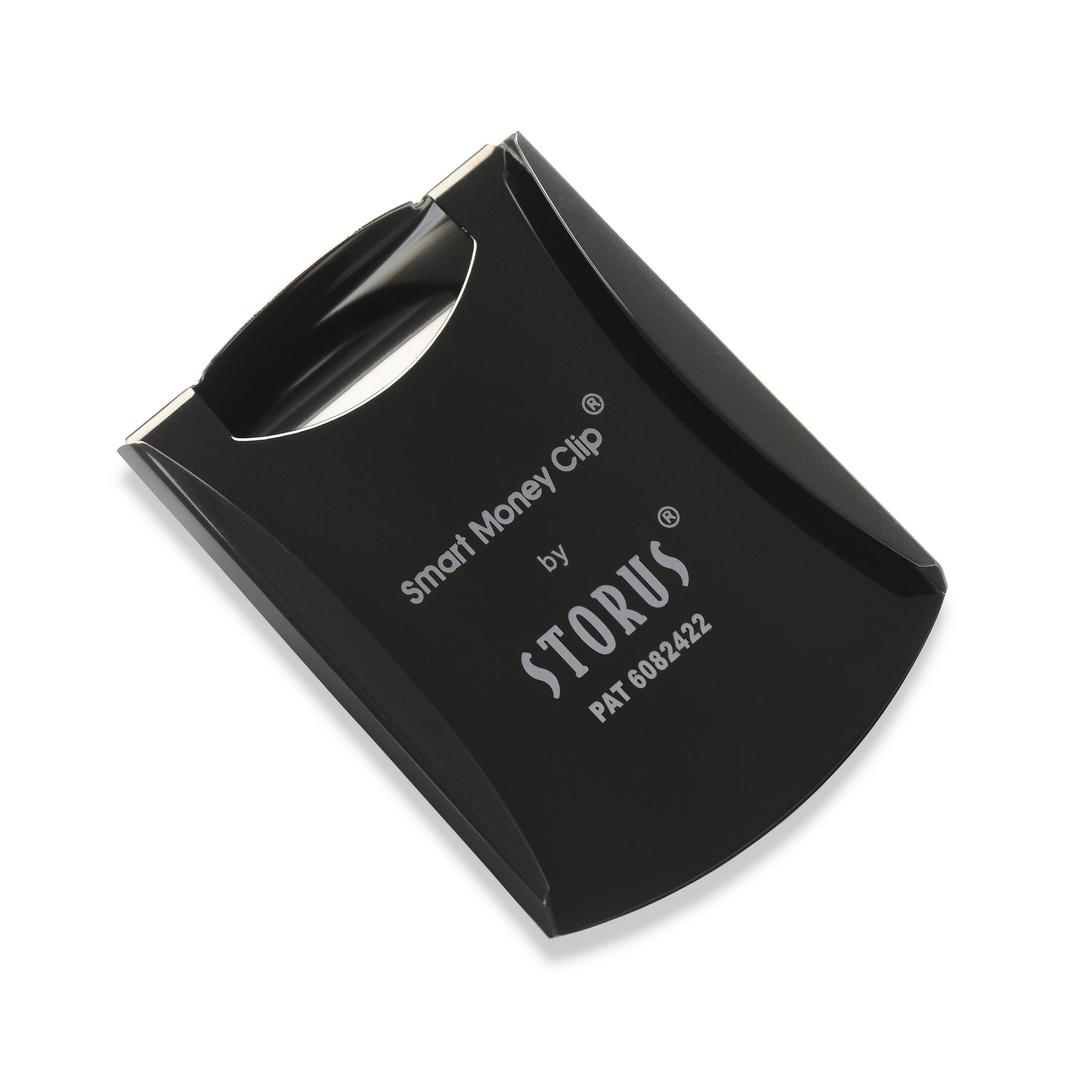 Storus® Smart Money Clip®President Trump, Keep America Great, Commemorative 2020 Election Edition - Gunmetal with silver Trump medallion - card side shown empty - by #Storus #ScottKaminski #MoneyClip #SlimClip #bestmoneyclip #groomsmangifts #Swag #Love #trump #President
