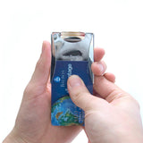 Smart Money Clip Titanium finish - sliding cards on channel side