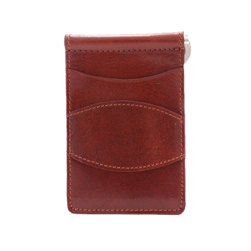 Storus Razor Wallet™ - Cognac color front view