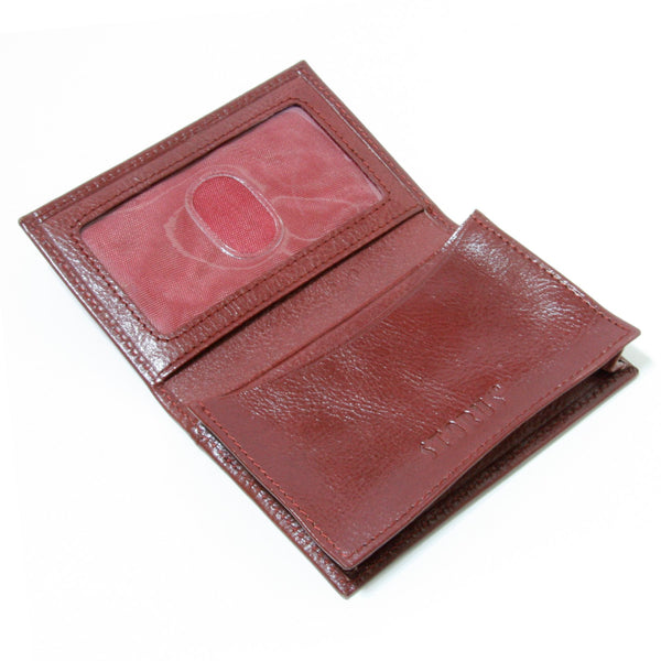 Storus® Smart Wallet™ Leather - red color - shown open and empty - #ScottKaminski #Storus #Man #MensAccessories #storagesolutions #organization #Wallets #MoneyClips #storagesolutions #organization #travel #lovethis #life