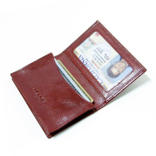 Storus® Smart Wallet™ Leather - red color - shown open and filled - #ScottKaminski #Storus #Man #MensAccessories #storagesolutions #organization #Wallets #MoneyClips #storagesolutions #organization #travel #lovethis #life