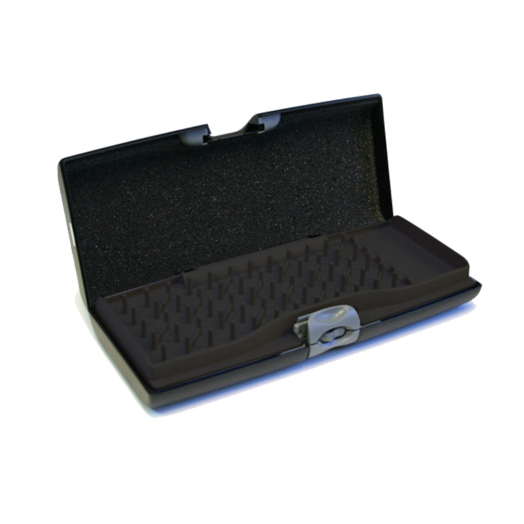 Smart Jewelry Case® - Black - Storus - peg side open view empty